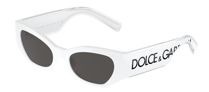 Dolce & Gabbana KIDS DX 6003 331287 Cat-Eye Plastic White Sunglasses with Grey Lens