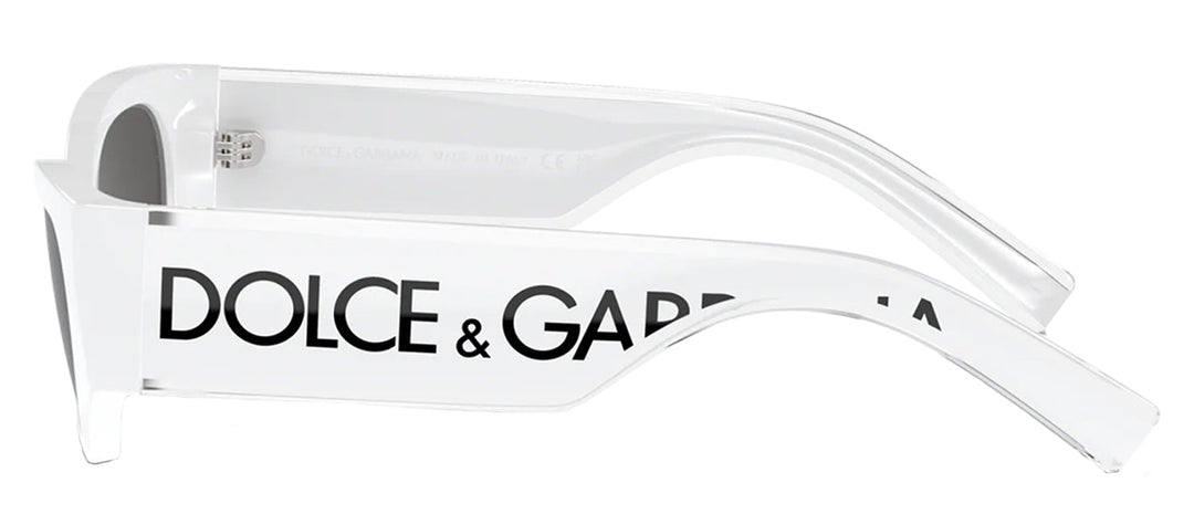 Dolce & Gabbana KIDS DX 6003 331287 Cat-Eye Plastic White Sunglasses with Grey Lens
