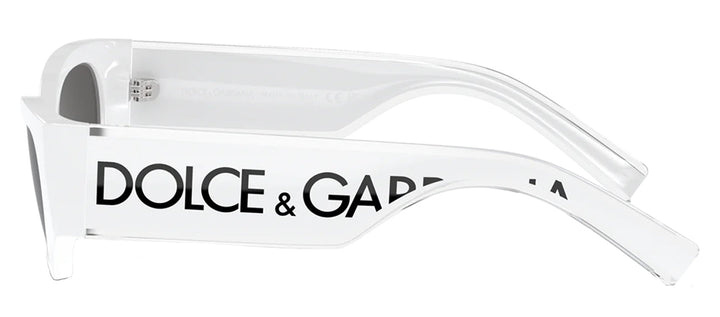 Dolce & Gabbana KIDS DX 6003 331287 Cat-Eye Plastic White Sunglasses with Grey Lens