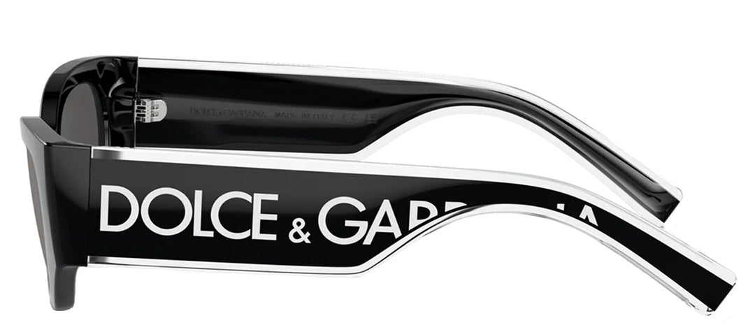 Dolce & Gabbana KIDS DX 6003 501/87 Cat-Eye Plastic Black Sunglasses with Grey Lens