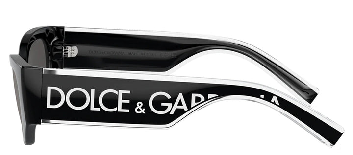 Dolce & Gabbana KIDS DX 6003 501/87 Cat-Eye Plastic Black Sunglasses with Grey Lens
