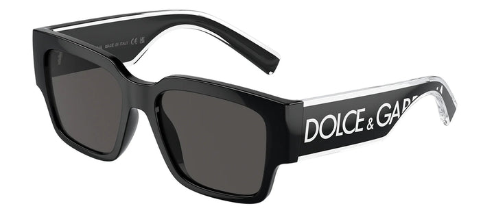 Dolce & Gabbana KIDS DX 6004 501/87 Square Plastic Black Sunglasses with Grey Lens