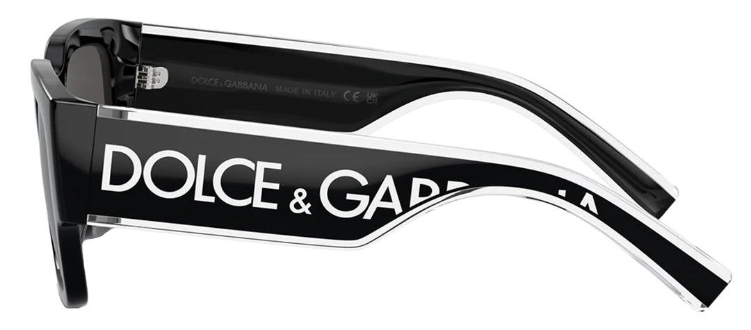 Dolce & Gabbana KIDS DX 6004 501/87 Square Plastic Black Sunglasses with Grey Lens
