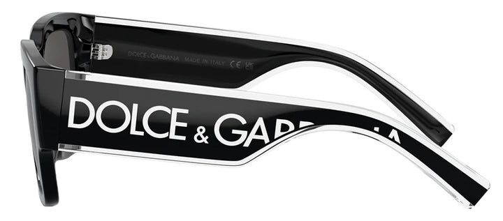 Dolce & Gabbana KIDS DX 6004 501/87 Square Plastic Black Sunglasses with Grey Lens