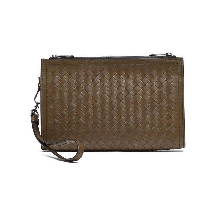 Bottega Veneta Intrecciato Leather Wristlet Bag