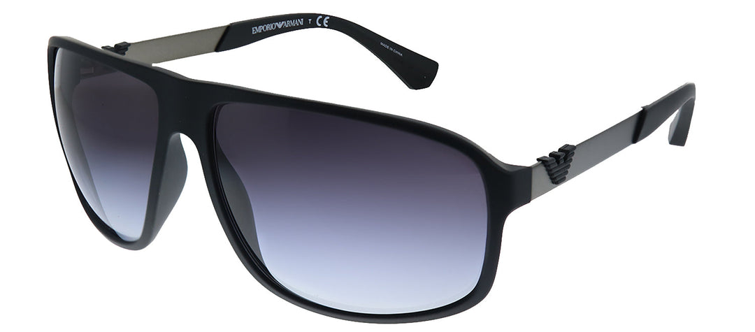 Emporio Armani EA 4029 50638G Square Plastic Black Sunglasses with Grey Gradient Lens