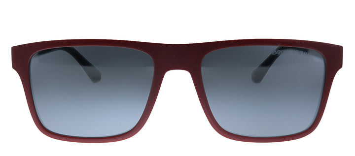 Emporio Armani EA 4115 50421W Rectangle Plastic Black Sunglasses with Clear Clip On Lens