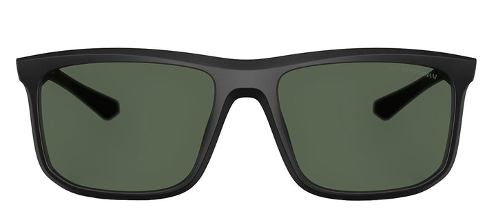 Emporio Armani EA 4234U 500171 Square Plastic Black Sunglasses with Green Lens