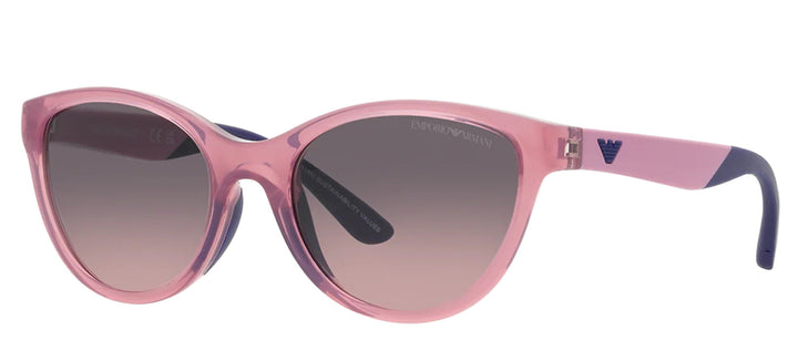 Emporio Armani KIDS EK 4003 537646 Cat-Eye Plastic Purple Sunglasses with Pink Gradient Lens