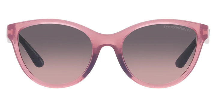 Emporio Armani KIDS EK 4003 537646 Cat-Eye Plastic Purple Sunglasses with Pink Gradient Lens