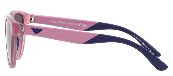 Emporio Armani KIDS EK 4003 537646 Cat-Eye Plastic Purple Sunglasses with Pink Gradient Lens