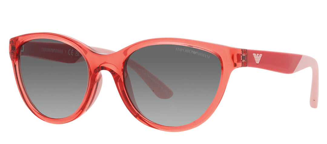 Emporio Armani KIDS EK 4003 537711 Cat-Eye Plastic Red Sunglasses with Grey Gradient Lens