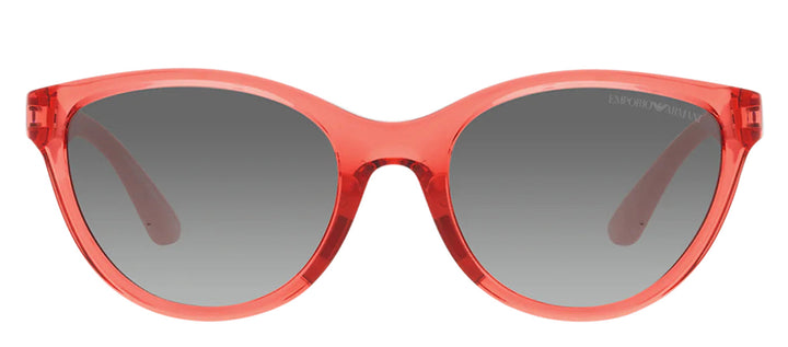 Emporio Armani KIDS EK 4003 537711 Cat-Eye Plastic Red Sunglasses with Grey Gradient Lens