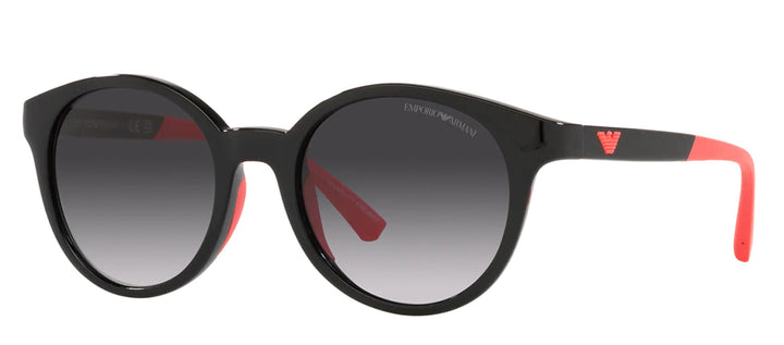 Emporio Armani KIDS EK 4185 50178G Phantos Plastic Black Sunglasses with Grey Gradient Lens