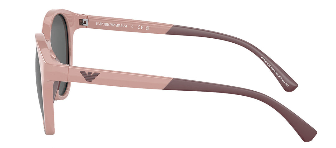 Emporio Armani KIDS EK 4185 508687 Phantos Plastic Pink Sunglasses with Grey Lens