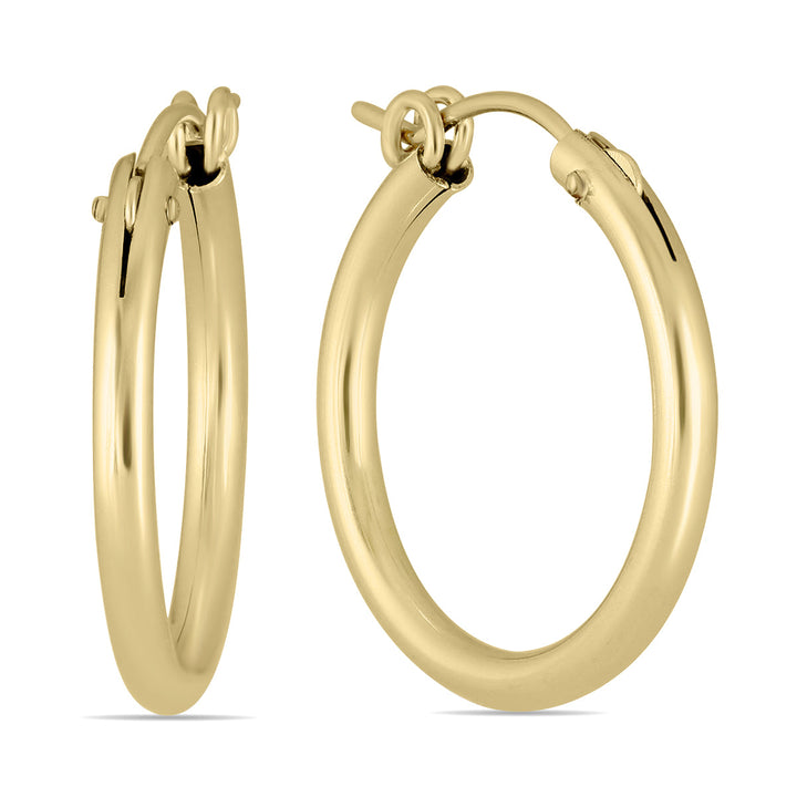 14K Yellow Gold Filled Hoop Earrings (22Mm)