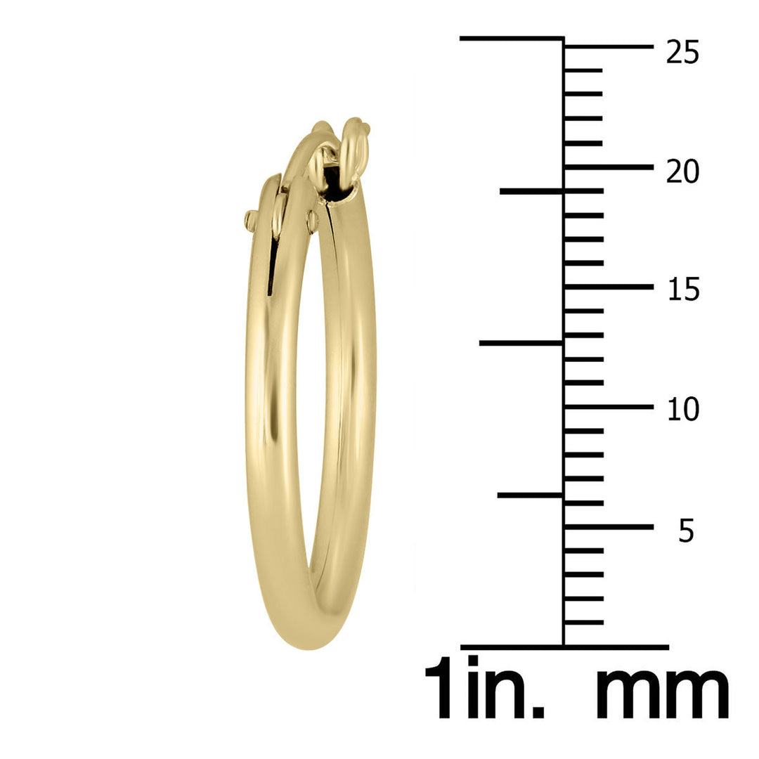 14K Yellow Gold Filled Hoop Earrings (22Mm)