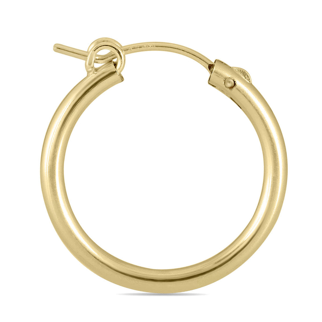 14K Yellow Gold Filled Hoop Earrings (22Mm)