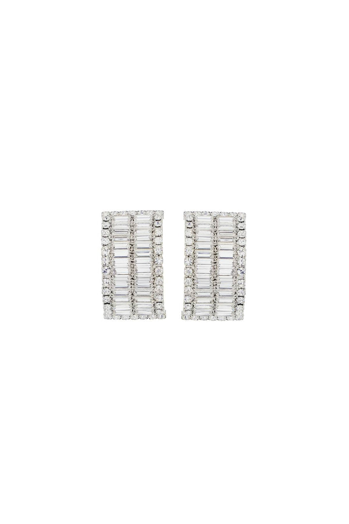 Alessandra Rich Clip-On Earrings With Crystals