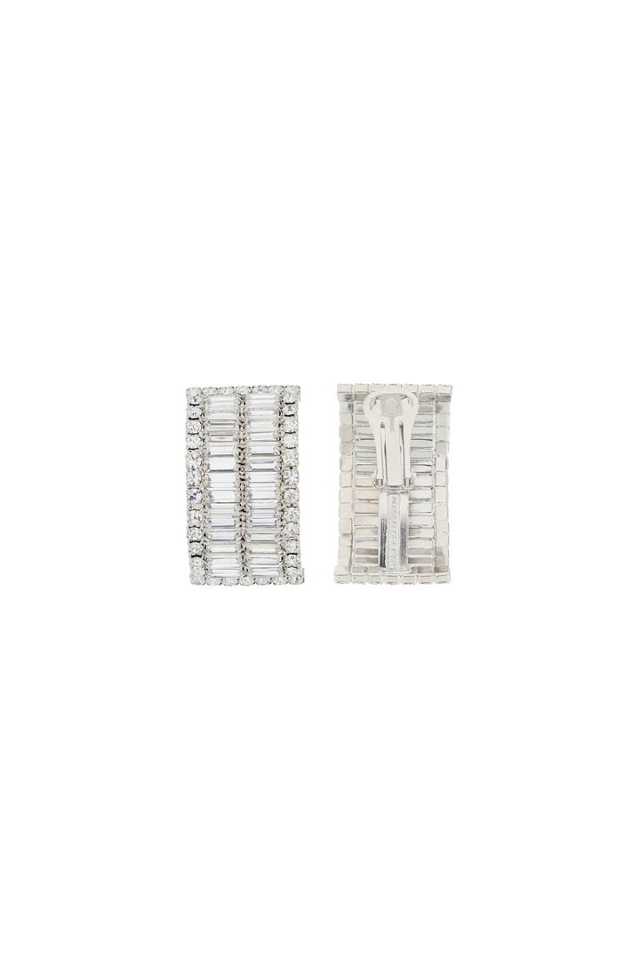 Alessandra Rich Clip-On Earrings With Crystals