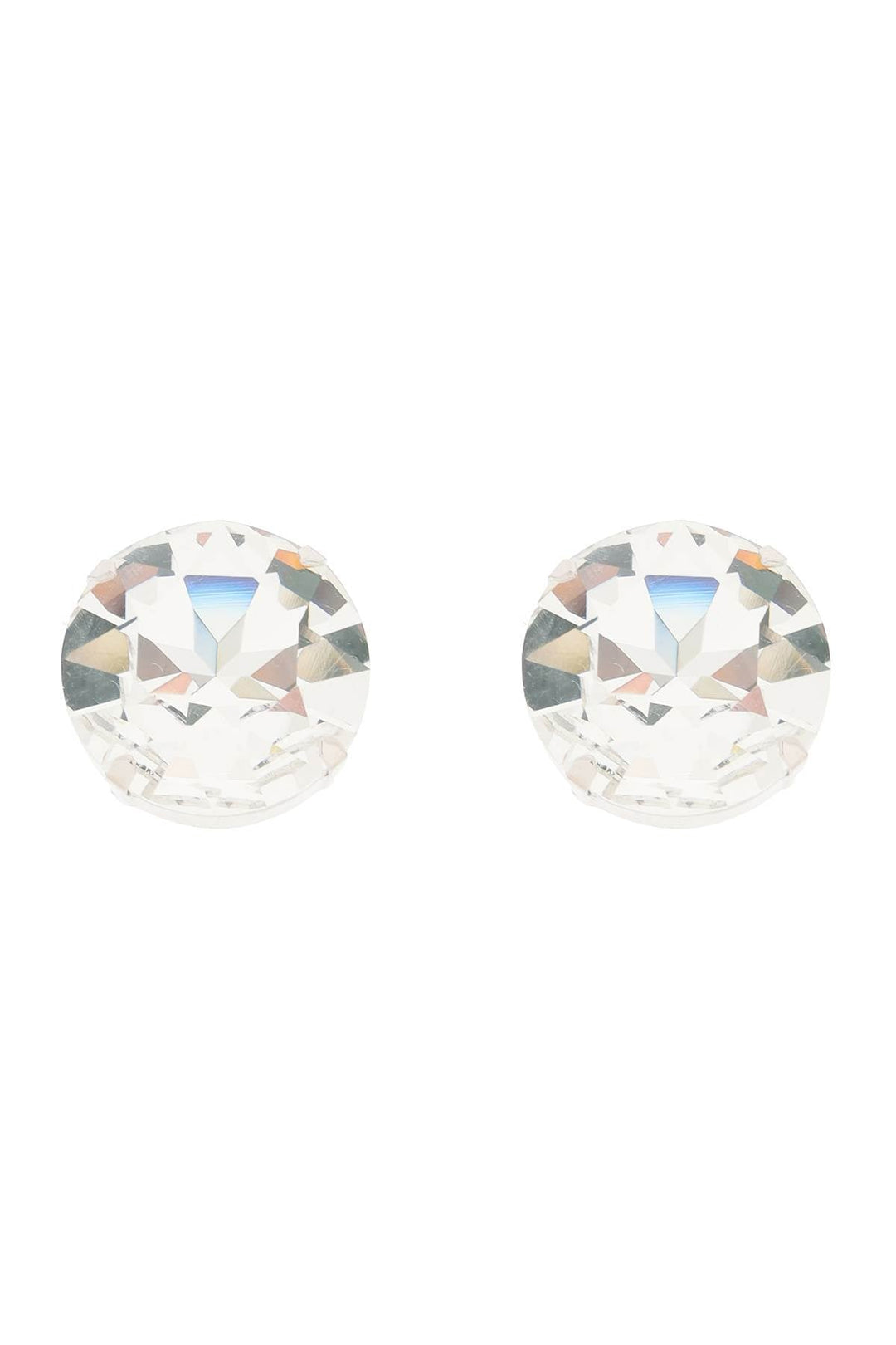 Alessandra Rich Large Crystal Clip-On Earrings