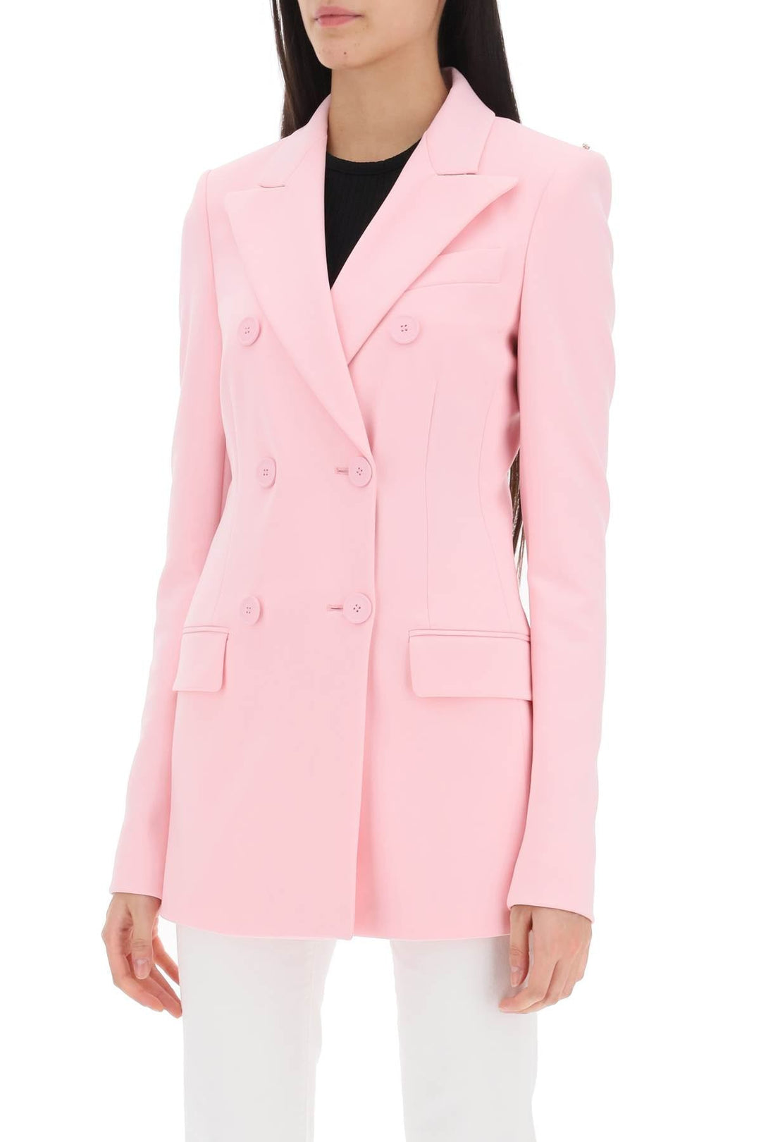 Sportmax Frizzo Double-Breasted Blazer In Jersey