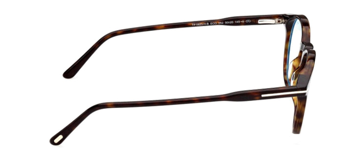 Tom Ford FT 5823-H-B 052 Round Plastic Havana Eyeglasses with Clear Lens
