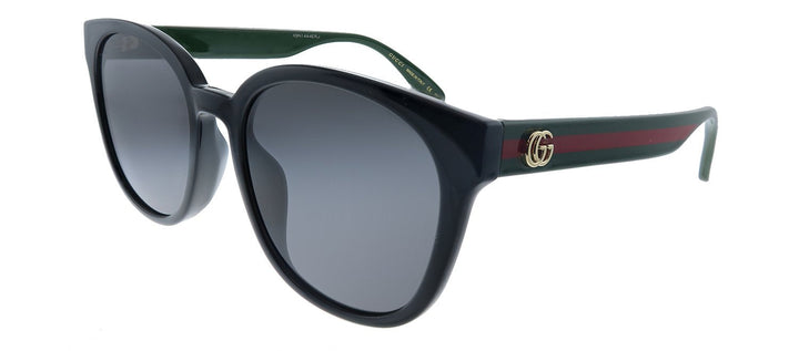 Gucci GG 0855SK 001 Cat-Eye Acetate Black Sunglasses with Grey Lens