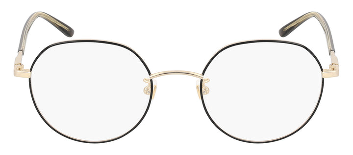 Gucci GUCCI LOGO GG 1349O 003 Round Metal Gold Eyeglasses with Logo Stamped Demo Lenses