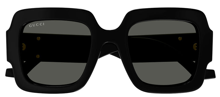 Gucci GG 1547S 001 Square Plastic Black Sunglasses with Grey Lens