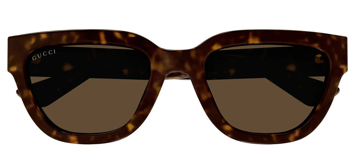 Gucci GG 1578S 002 Cat-Eye Plastic Havana Sunglasses with Brown Lens