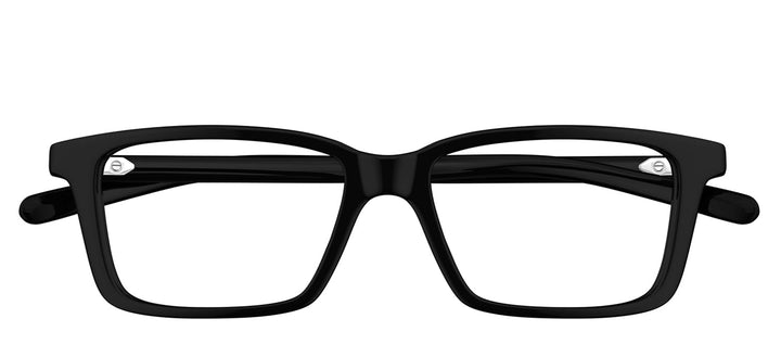 Gucci GG 1672O 001 Rectangle Plastic Black Eyeglasses with Logo Stamped Demo Lenses Lens