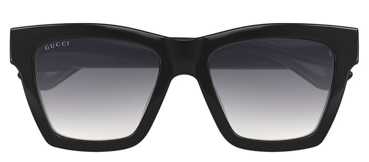 Gucci GG 1714S 001 Square Plastic Black Sunglasses with Grey Gradient Lens