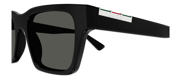 Gucci GG 1889S 001 Square Plastic Black Sunglasses with Grey Lens