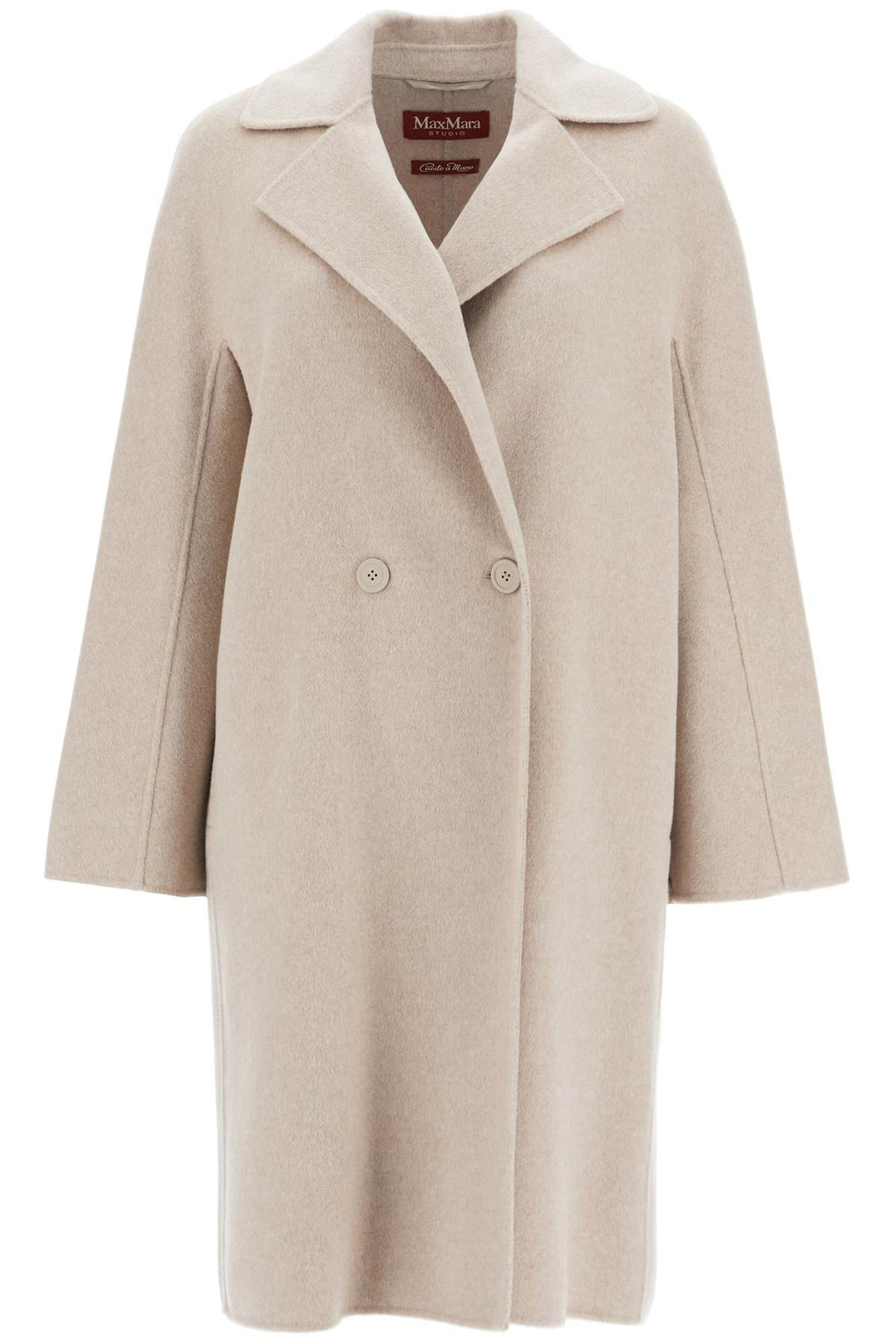 Max Mara Studio Double-Breasted Wool And Cashmere Coat