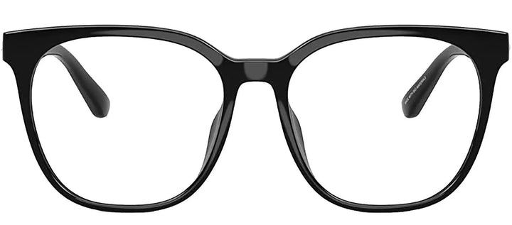 Coach HC 6267D 5002 Square Plastic Black Eyeglasses with Logo Stamped Demo Lenses