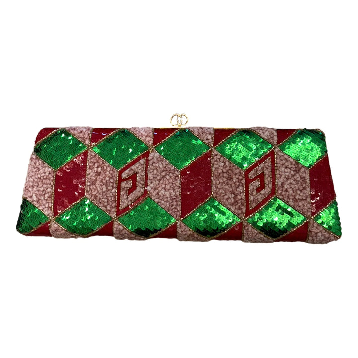 Gucci Broadway Embellished Sequins & Crystals Clutch