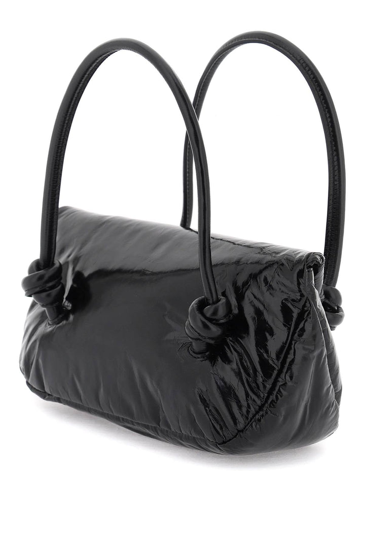 Bolso de hombro pequeño de charol de Jil Sander