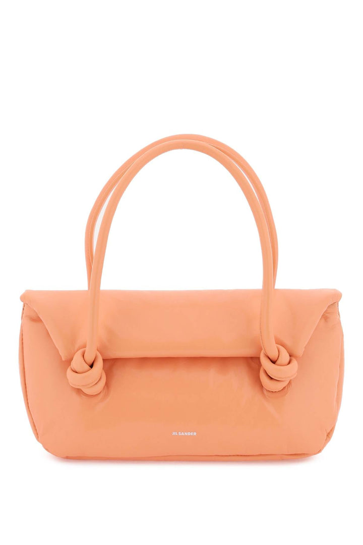 Bolso de hombro pequeño de charol de Jil Sander