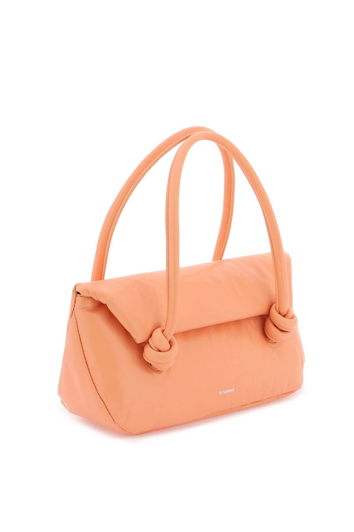 Bolso de hombro pequeño de charol de Jil Sander