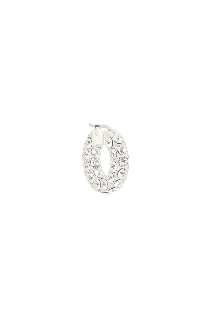 Amina Muaddi Small Jahleel Hoop Earrings With Crystals