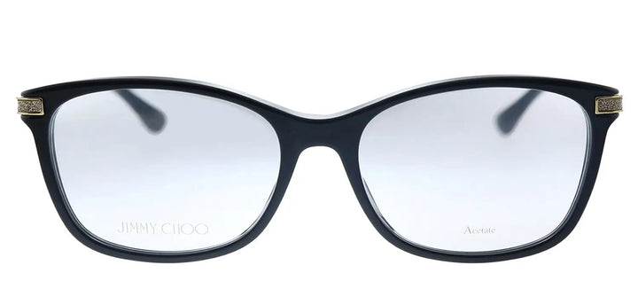 Jimmy Choo JC 269 807 Rectangle Plastic Black Eyeglasses with Demo Lens