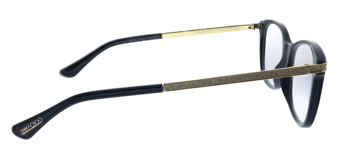 Jimmy Choo JC 269 807 Rectangle Plastic Black Eyeglasses with Demo Lens