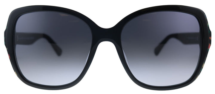 Kate Spade KS Karalyn/S 7RM Square Plastic Black Sunglasses with Grey Gradient Lens