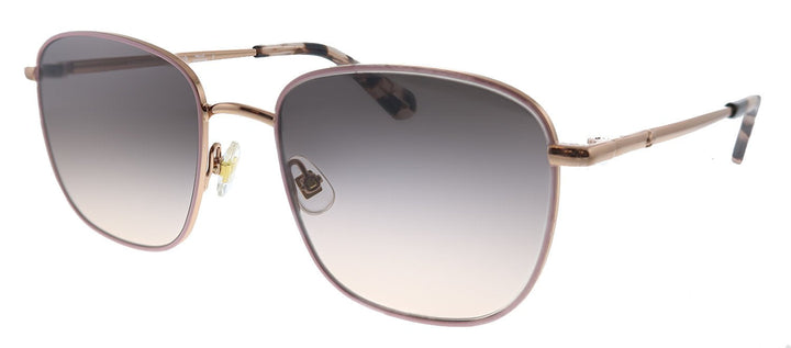 Kate Spade KS Kiyah/S 35J Square Metal Pink Sunglasses with Grey Gradient Lens