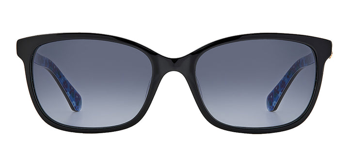 Kate Spade KS Tabitha/S 807 Square Plastic Black Sunglasses with Grey Gradient Lens