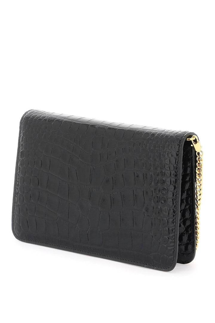 Tom Ford Whitney Crocodile Print Shoulder Bag.