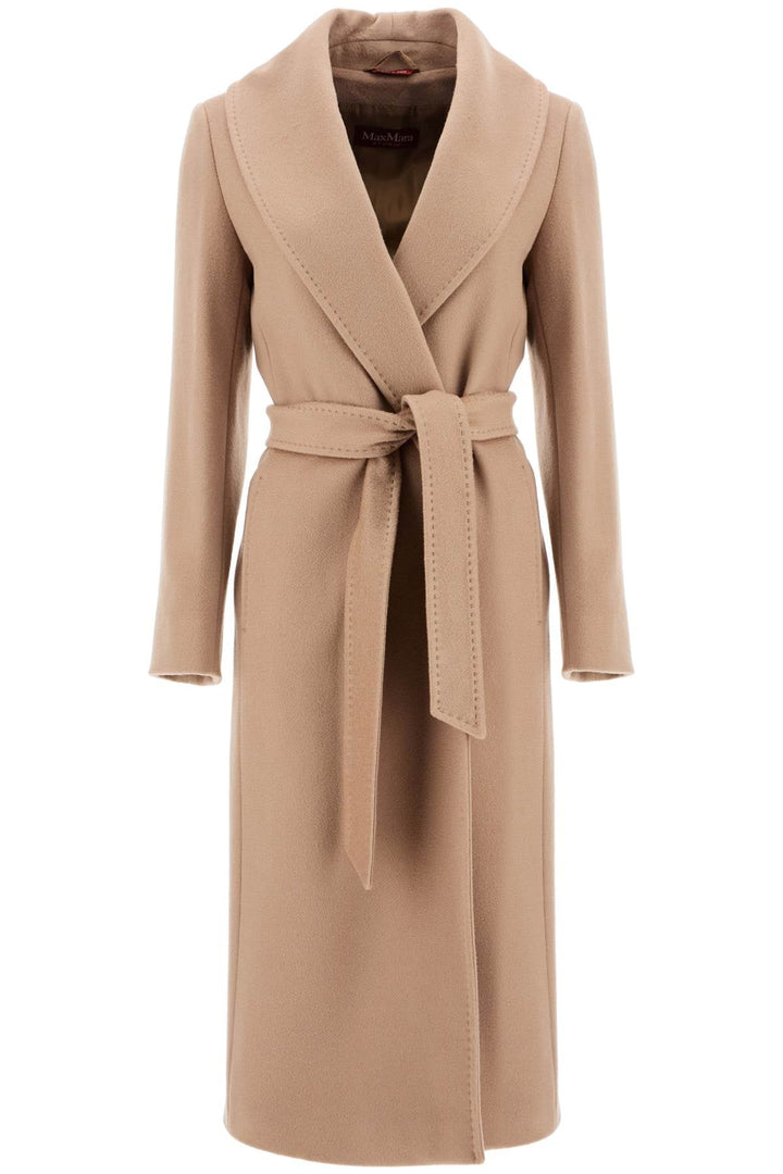 Max Mara Studio Long Woolen Dressing Gown Coat