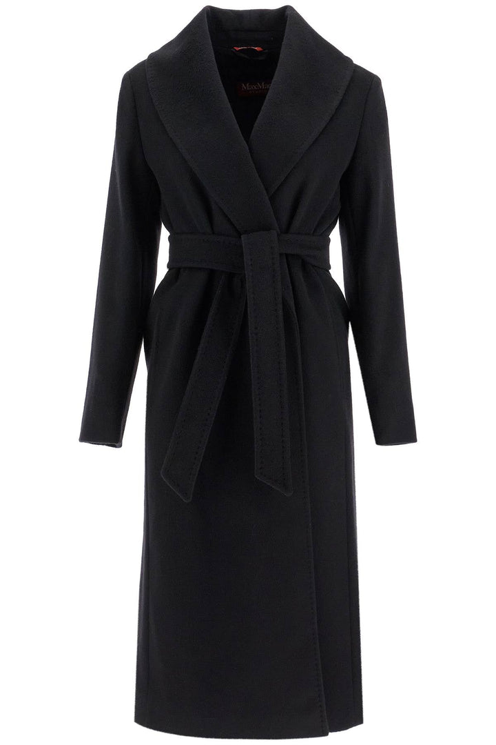 Max Mara Studio Long Woolen Dressing Gown Coat