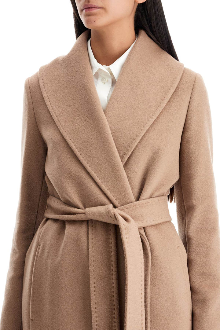 Max Mara Studio Long Woolen Dressing Gown Coat